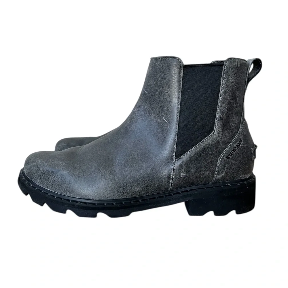 Sorel Lennox Chelsea Waterproof Boots in Quarry Gray women’s size 12/43 EU - Picture 2 of 8